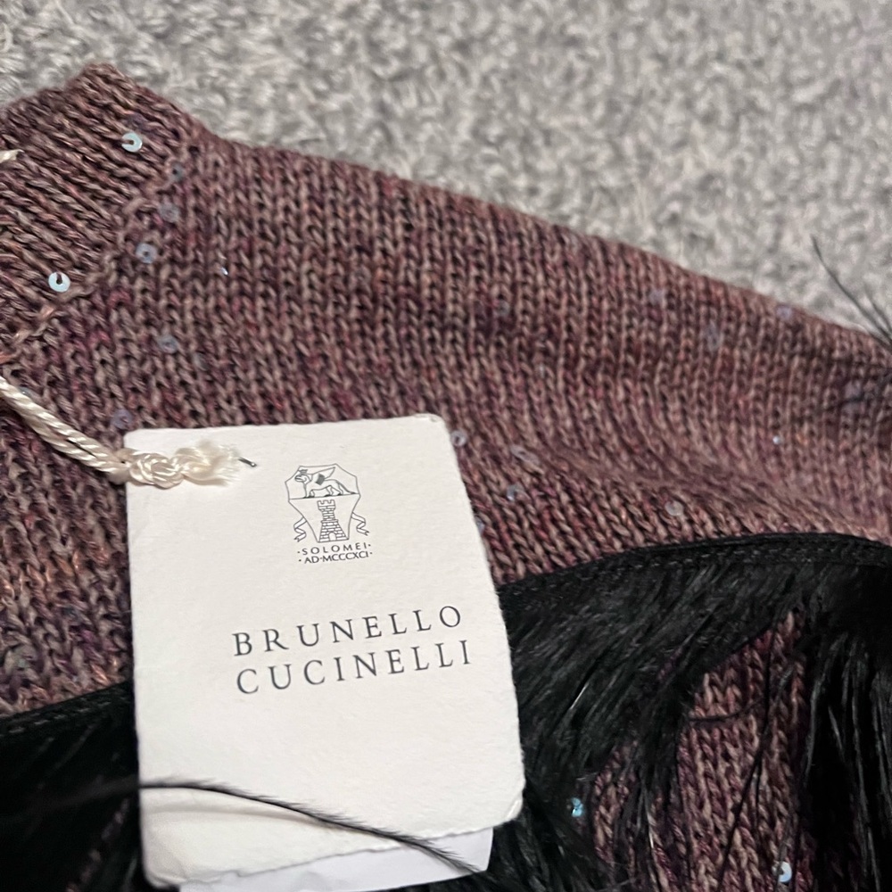Brunello Cucinelli crop sweater NEW - Picture 3 of 9
